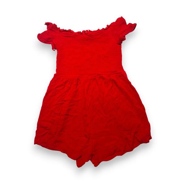Guess Off-Shoulder Red Romper Size Small - Picture 10 of 10